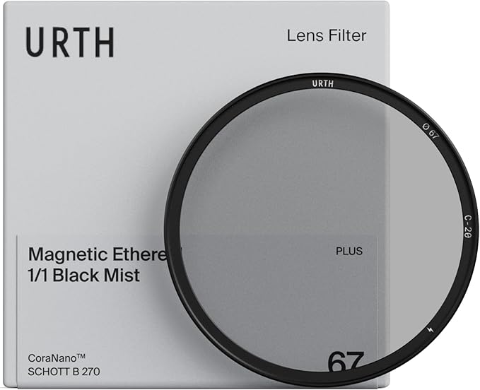 Urth 43mm Magnetic Ethereal Black Mist ¹⁄₁ Diffusion Lens Filter (Plus) — Cinematic Effect, 20-Layer Nano-Coated Light Dispersing Particles