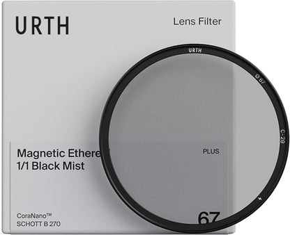 Urth 82mm Magnetic Ethereal Black Mist ¹⁄₁ Diffusion Lens Filter (Plus) — Cinematic Effect, 20-Layer Nano-Coated Light Dispersing Particles