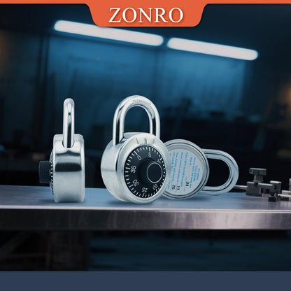 ZonRo Locks Combination Padlock, Fixed Dial Combination Padlock 8 Pack,3 Digit Code Standard Dial Combination, 2 in Wide. 3 in Height, Black Turntable, Lock for Gym & Locker, School, Toolbox