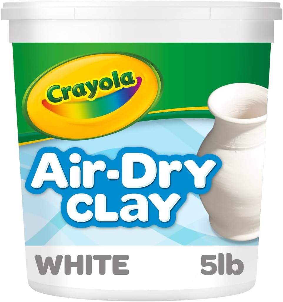 crayola-air-dry-clay-white-25lbs-bulk-modeling-clay-for-kids-no-bake
