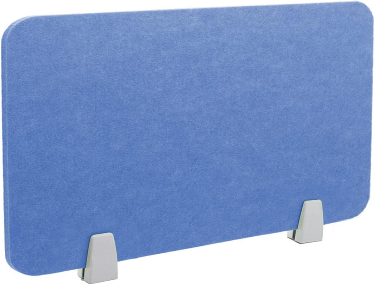 Icegrey Acoustic Desk Divider Privacy Panel Removable Sound Absorbing Desk Partition Board with 2 Clips for Student Call Centers Offices Braries Classrooms Library, Light Blue, 35.1x11.7"
