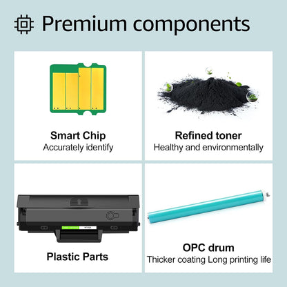 greencycle 105A Compatible Black Toner Cartridge Replacement for HP 105A 105 W1105A 1105A High Yield to use for Laser MFP 137fnw 135a 135w 107a 107w Printer (10-Pack, 3000 Pages)