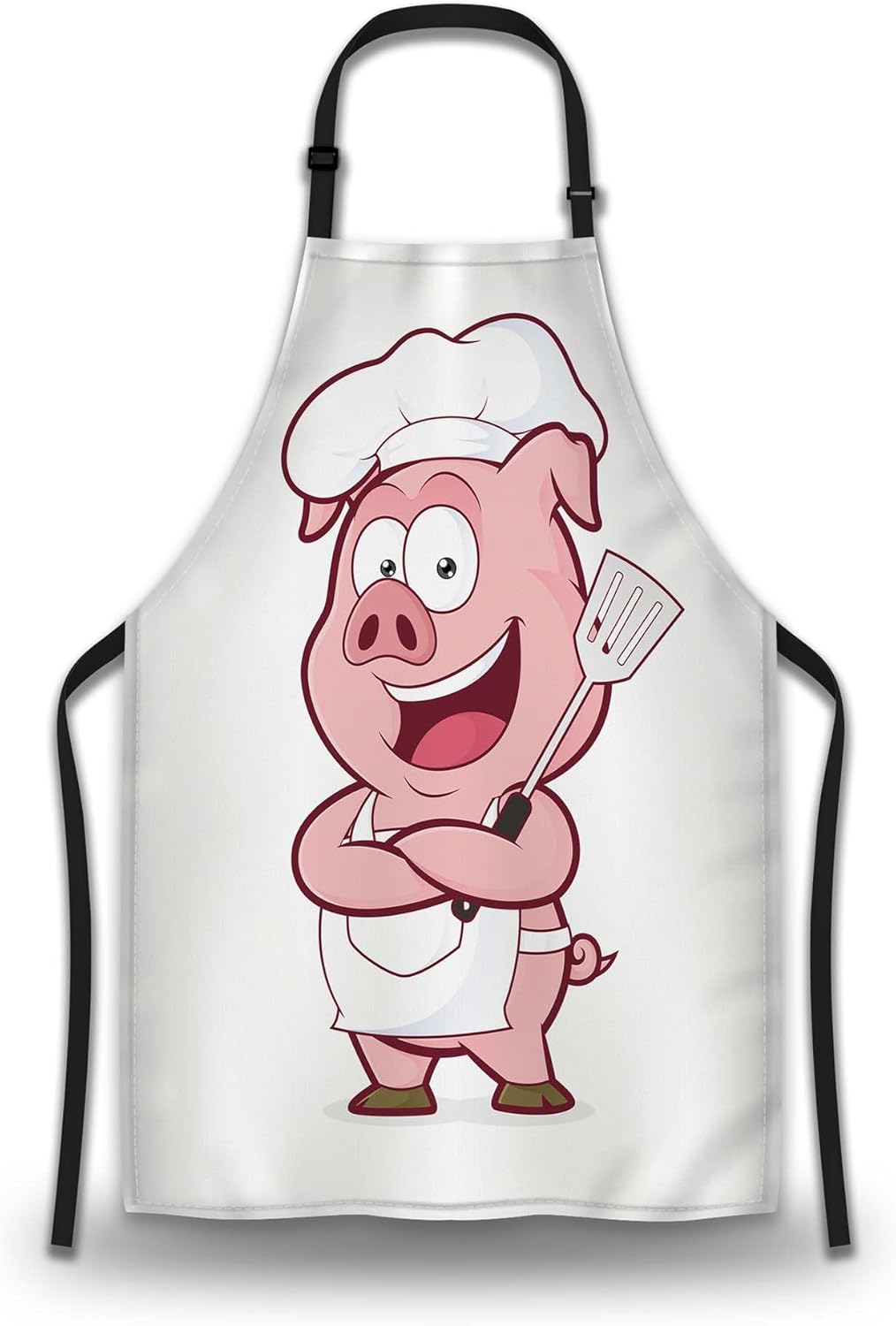 Kitchen Apron for Men Pig Chef Women Aprons for Cooking Restaurant BBQ Painting Crafting Gardening 27” (W) x 31” (H), Waterproof Apron