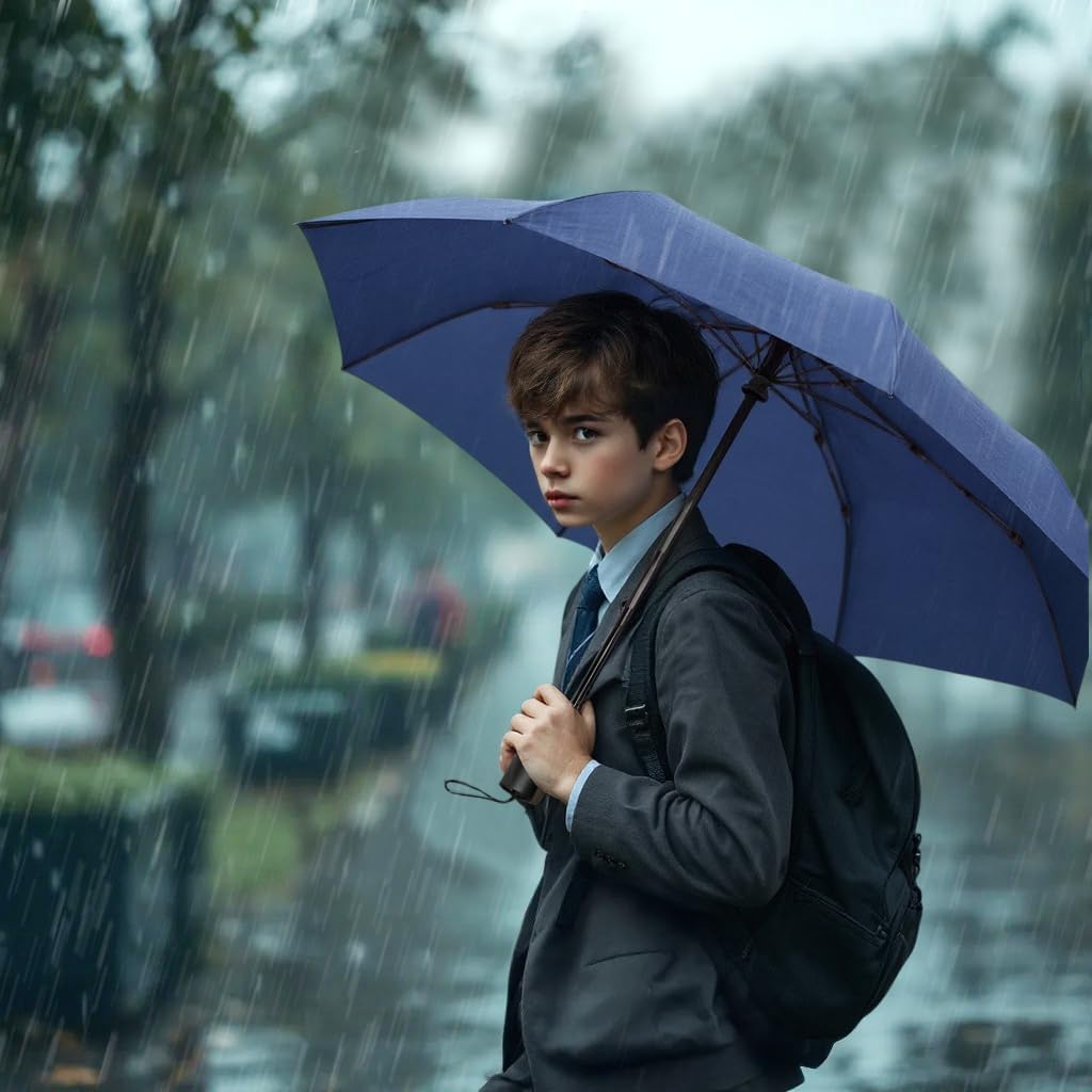 SoulRain Travel Umbrella - Compact Umbrella for Rain - Perfect Large Auto Folding Umbrella - Ideal Car umbrella, Small umbrella, and Travel Companion