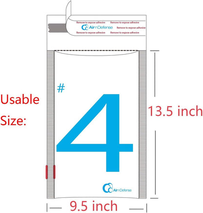 100/200/300/400/500/1000 pcs #4 9.5x14.5 Poly Bubble Padded Envelopes Mailers Shipping Bags AirnDefense (100)