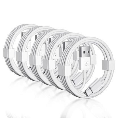 5 Pack Car Carplay USB a to USB C Cable for iPhone 16E 17 16 iPhone 15 Pro Max Car Charger iPhone 16E 15 Type C 30W Fast Charging Cable, iPhone 15 Carplay Cable, iPad mini 6 and More USB 2.0