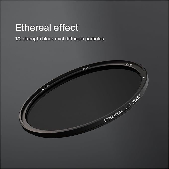 Urth 72mm Magnetic Ethereal Black Mist ½ Diffusion Lens Filter (Plus) — Cinematic Effect, 20-Layer Nano-Coated Light Dispersing Particles