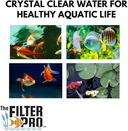 Beige Coarse Filter Media, 1.25" Thick, 16" x 56" Roll, Perfect for Aquariums, Ponds or Water Gardens, Made in USA