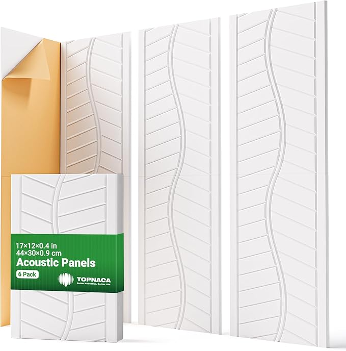 Topnaca 6 Pack Acoustic Panels Sound Absorbing