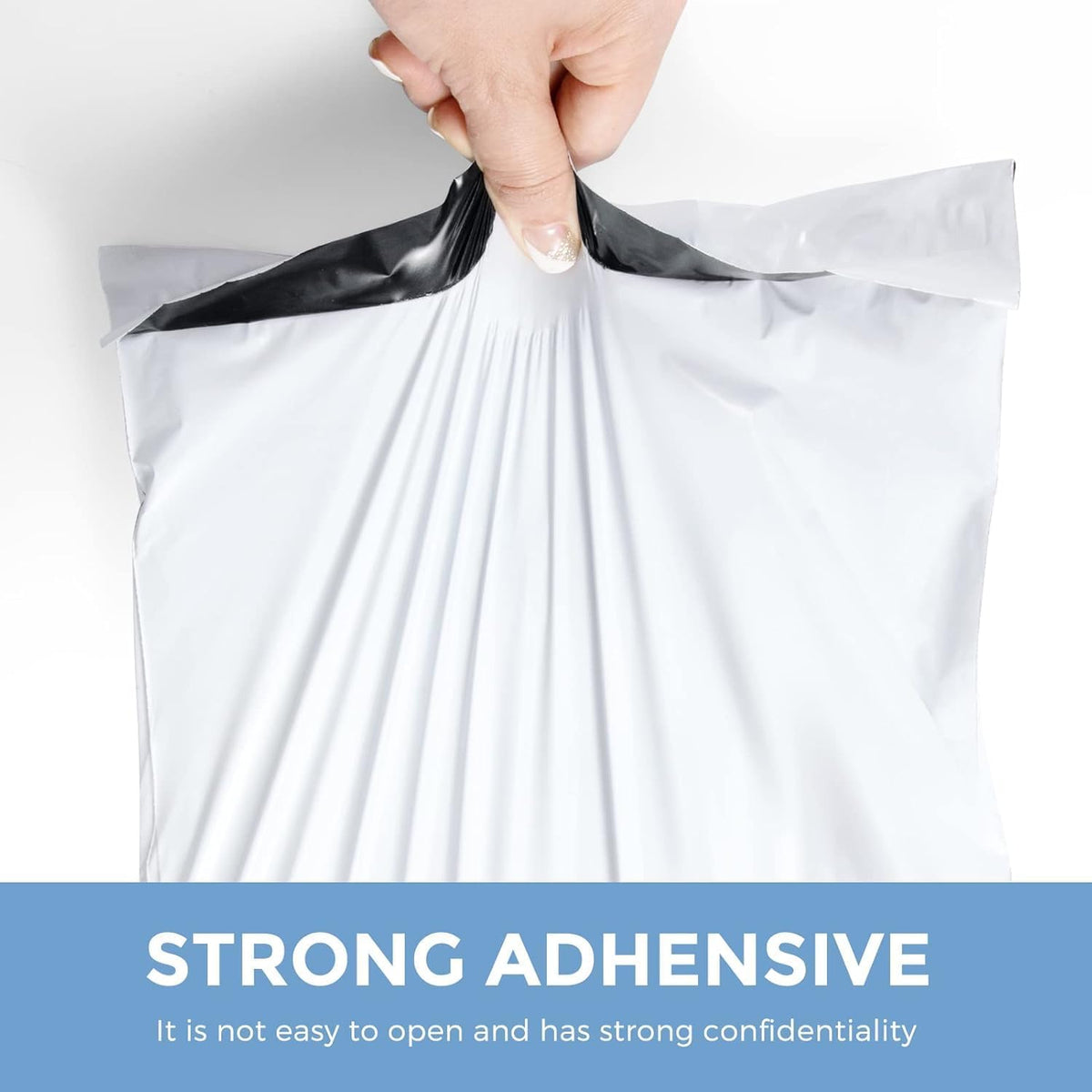 Metronic Poly Mailers 12x15.5 100 Pcs, Medium Shipping Bags for Clothing, Waterproof Mailers Poly Bags for Small Business, Shipping Envelopes Mailing Bag Package Bags Bulk in White
