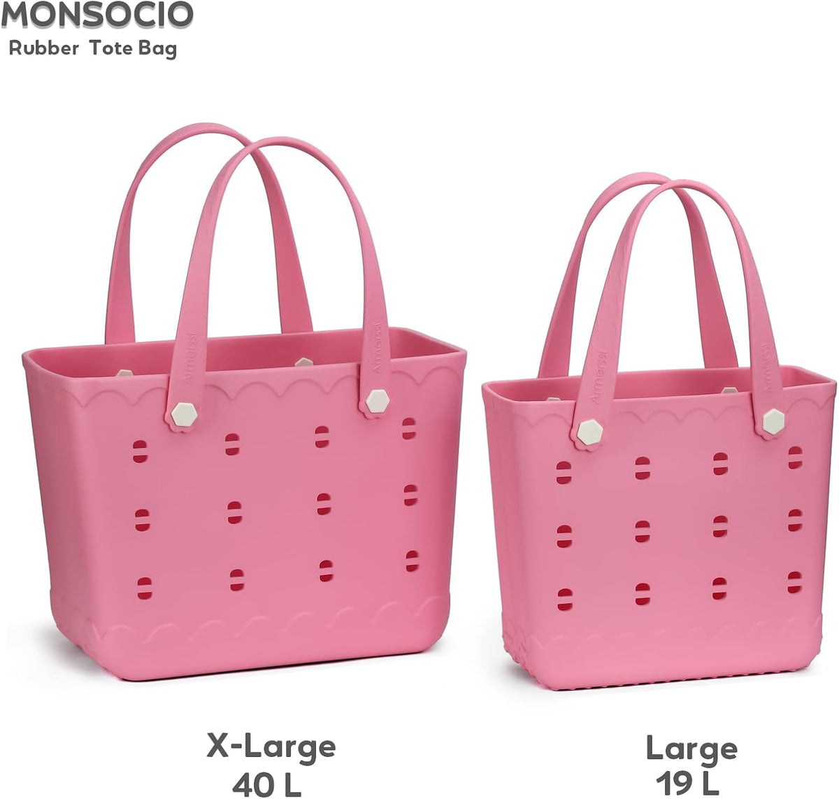 Rubber Beach Bag Waterproof Durable Tote Bag for Beach Sports Pool Modern Rubber Tote