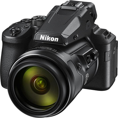 Nikon COOLPIX P950 Digital Camera - Bundle - (26532) + Color Multicoated 6pcs Filter Set + 2X EN-EL20 Battery + 2X SanDisk?Extreme PRO 64GB Card + Large Case + 12 Inch Flexible Tripod + More