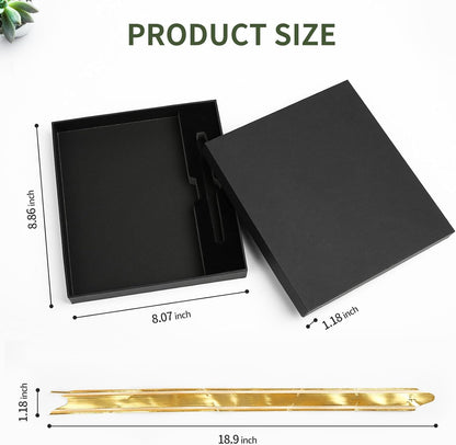 TSFPapier A5 Lined Notebook with Pen & Gift Box 216 Pages PU Leather Journal for Women Men 100GSM Thick Paper College Ruled Notebook for School,Travel,Business,Work,Home Writing (A5 Lined 216pages, Dark Green - Gift Box Set)