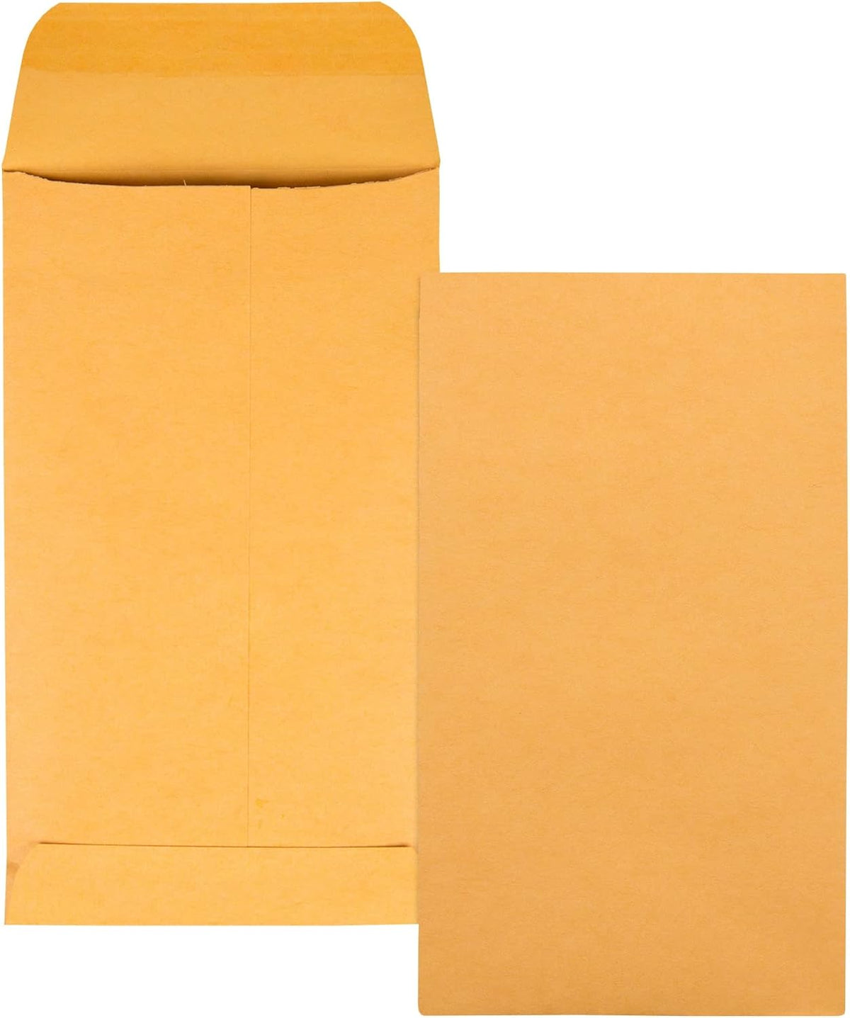 Quality Park #5 1/2 Coin Envelopes, 3 1/8 x 5 1/2, Gummed, Small Parts, Jewelry & Seed Envelopes for Garden, 28 lb Brown Kraft, 500 per Box (QUA50562)