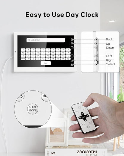 10.1" Digital Clock with Date and Day