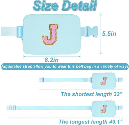 Birthday Gifts for 6 7 8 9 10 11 12 13 Year Old Girls,Belt Bag for Women Girls Fanny Pack Crossbody Bags for Kids,Fashion Waist Packs Cute Teen Trendy Stuff Travel Essentials | Blue,J