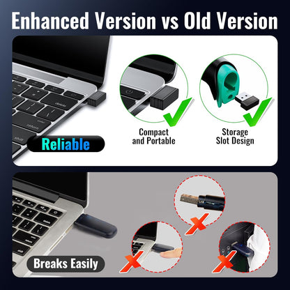 Tera Barcode Scanner 1D Wireless with Battery Level Indicator Versatile 2-in-1 (2.4Ghz Wireless+USB 2.0 Wired) 328 Feet Transmission Distance Rechargeable Barcode Reader USB Handheld Bar Code Scanner