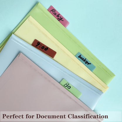ELII 500 PCS Sticky Tabs 2 Inch Index Tabs, Colored Page Markers Repositionable Tags Reading Tabs Self Adhesive Tape Flags for Books, Binders, Notebook and File Folders