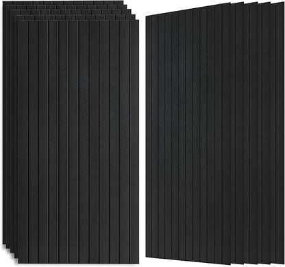 AUTORIFIC Wood Veneer Sound Panels, 10 Pack 47.2”x23.6” Wall Panels, Decorative