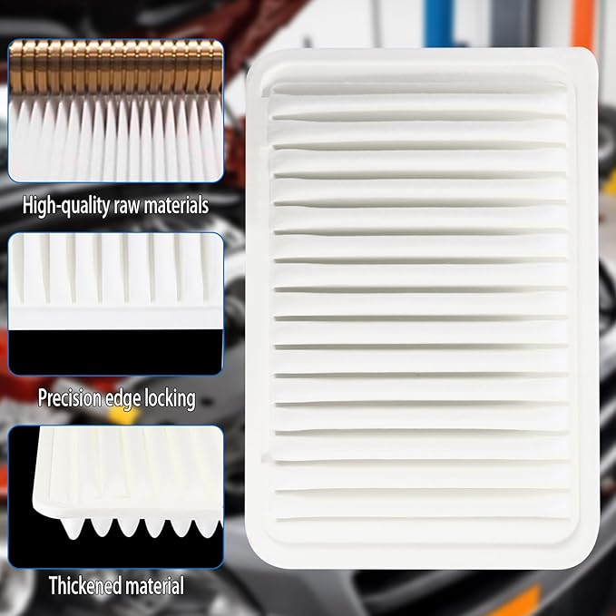 Engine Air Filter Compatible with Toyota Corolla 2009-2019, Matrix 2009-2014, Yaris 2006-2020, Pontiac Vibe 2009-2010, Scion iM 2016, and xD 2008-2014