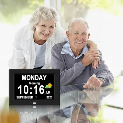 8‘’ Digital Calendar Day Clock, Gifts