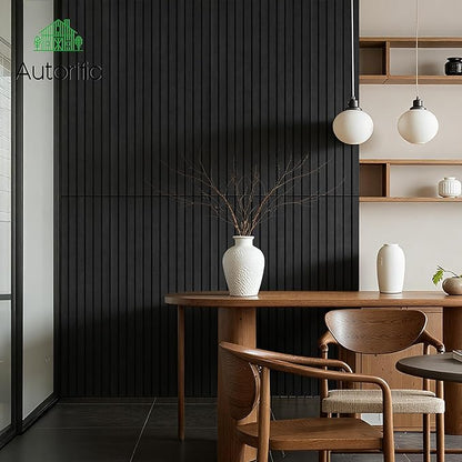 AUTORIFIC Wood Veneer Sound Panels, 10 Pack 47.2”x23.6” Wall Panels, Decorative