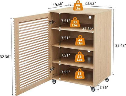LEVNARY 5-Tier AV Media Cabinet