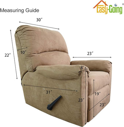 Easy-Going Recliner Stretch Sofa Slipcover Sofa Cover 4-Pieces Furniture Protector Couch Soft with Elastic Bottom Spandex Jacquard Fabric Small Checks(Recliner,Wine) Large