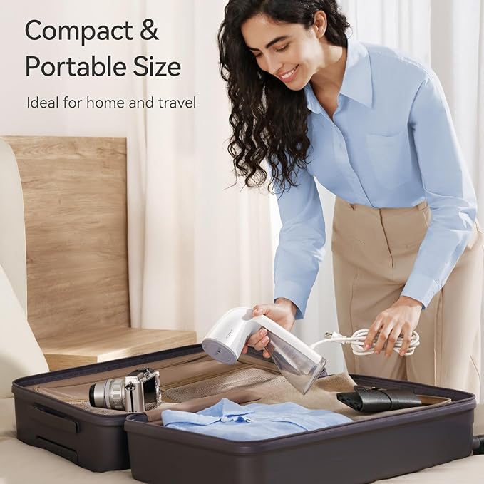 HiLIFE Upgraded Steamer for Clothes, Handheld Portable Design, 1100W Powerful