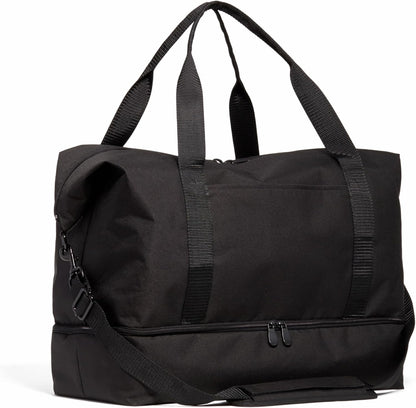 Lo & Sons Catalina Deluxe Weekender - Recycled Poly Small Capacity (40L) Travel Duffel With Shoe Compartment, Luggage Sleeve, Padded Strap | Versatile Durable Bag For Women, Men for Weekend, Carry On