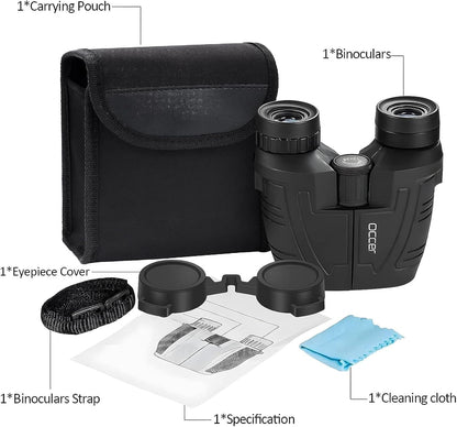 Occer 12x25 Compact Waterproof Binoculars for Adults and Kids