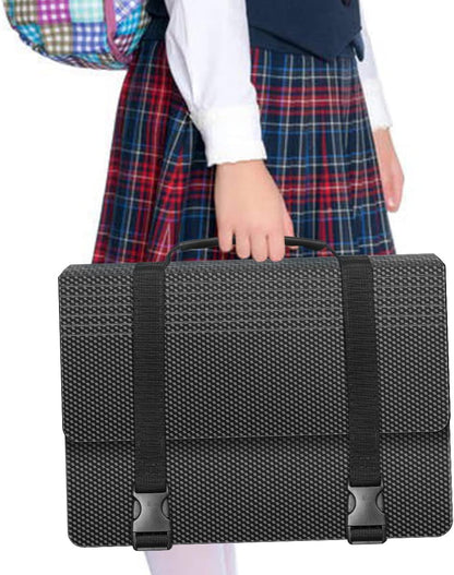 Expanding File Folders,25 Pockets Accordion File Organizer,Expandable Filing Folder with Handle,Portable File Box for Receipt,Bill,Paper,A4/Letter Size,2 Adjustable Straps,Diamond