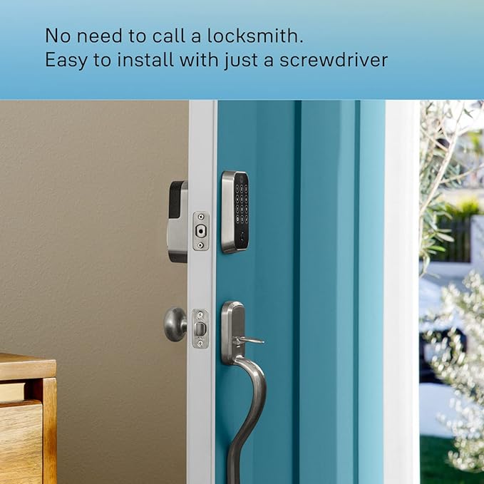 Yale Assure Lock 2 with Wi-Fi – Black Suede Smart Lock for Front Door with Keypad, App Control, Backup Key, and Deadbolt – Secure Keyless Entry Door Lock, YRD450-WF1-BSP