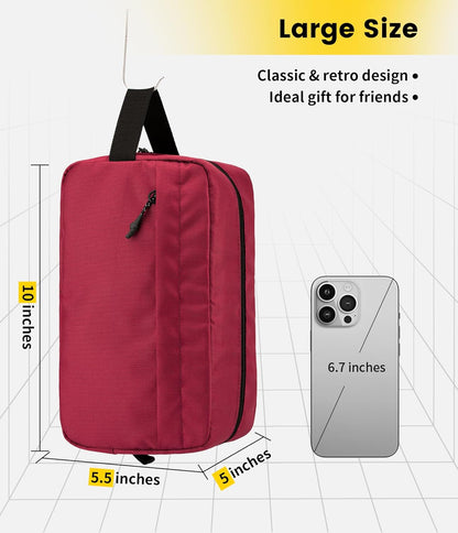 Vorspack Travel Toiletry Bag for Men - Hanging Toiletries Bag Water Resistant Travel Bag for Toiletries Accessories