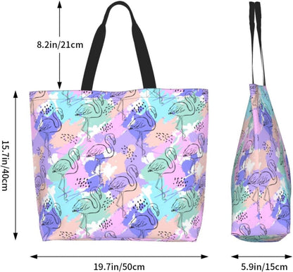 Tote Bag Beach Bag for Women Reusable Grocery Large Shopping Shoulder Bag Travel Handbag