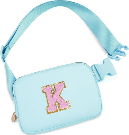 Birthday Gifts for 6 7 8 9 10 11 12 13 Year Old Girls,Belt Bag for Women Girls Fanny Pack Crossbody Bags for Kids,Fashion Waist Packs Cute Teen Trendy Stuff Travel Essentials | Blue,K