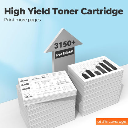 206X Toner cartridges Black for Color Laser Jet Pro MFP M283fdw M283cdw M255dw M255nw M283fdn M282nw
