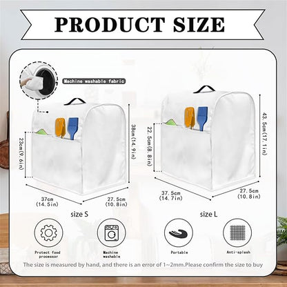 Sunflower Stand Mixer Cover Green Wood Grain Mixer Cover Dust Cover Compatible with 4.5-5 Quart Kitchen Mixer Anti-Stain Anti-Static Appliance Cover with Top Handl and Pockets