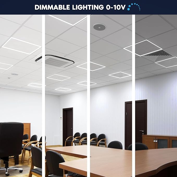 LED Energy Plus 2x2 FT Edge-Lit Frame LED Panel Lights, 5CCT Selectable