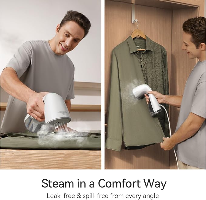 HiLIFE Upgraded Steamer for Clothes, Handheld Portable Design, 1100W Powerful