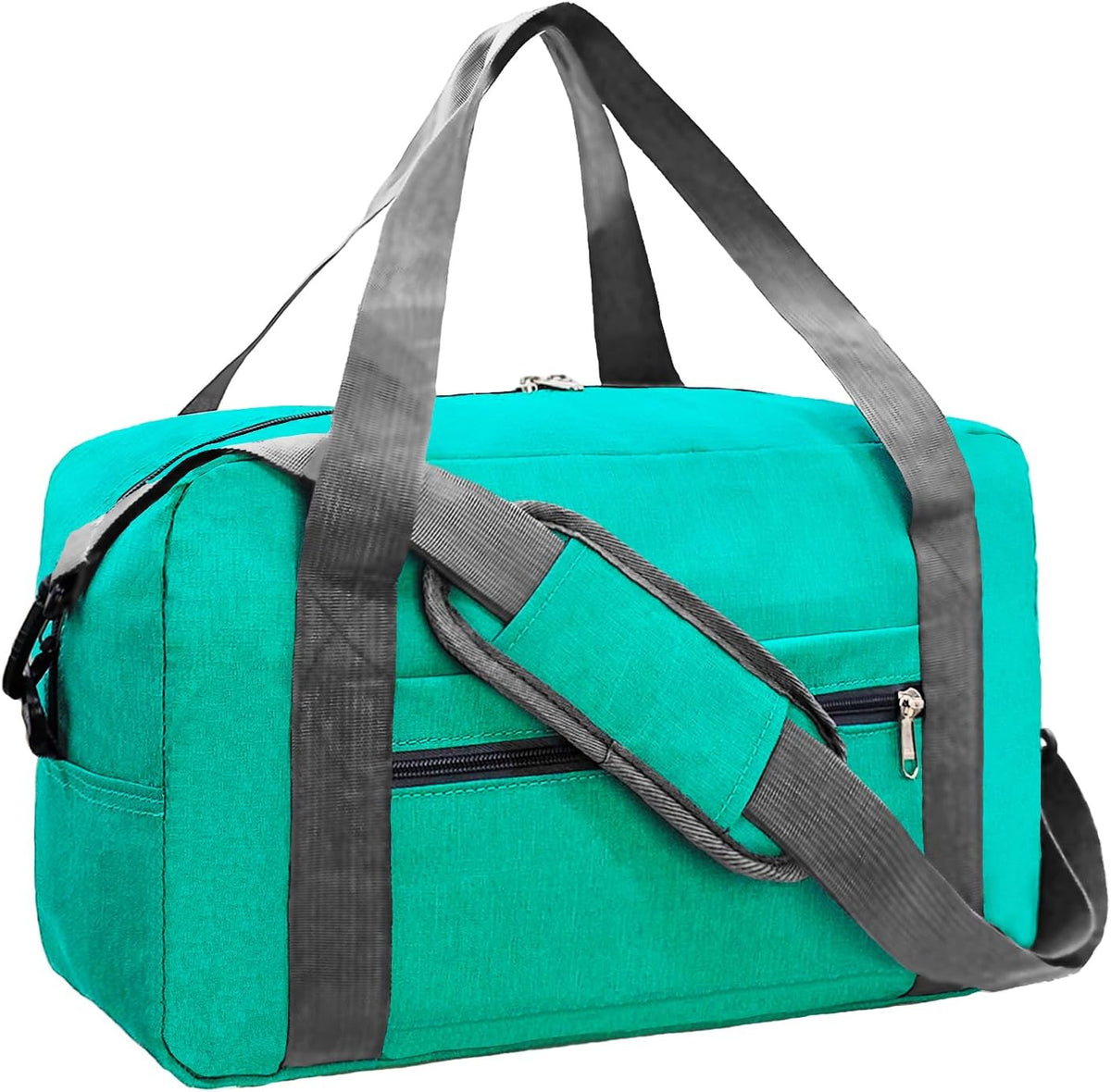 15 Inch Small Carry On Bags for Airplanes Spirit Airlines Personal Item Bag Underseat Foldable Travel Duffle Gym Bags for Women Men(20L,Teal)