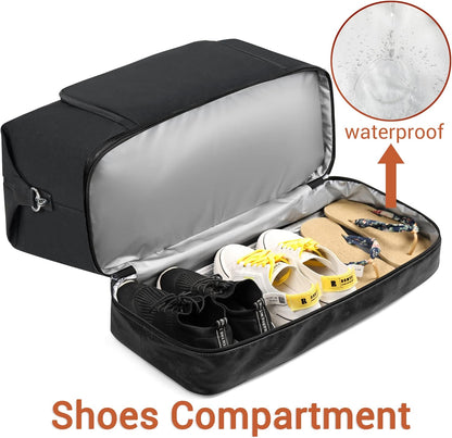 Travel Weekender Bag for Women, Overnight Bag with Shoe Compartment Oversized Travel Duffel Bag Carry On Tote 21"