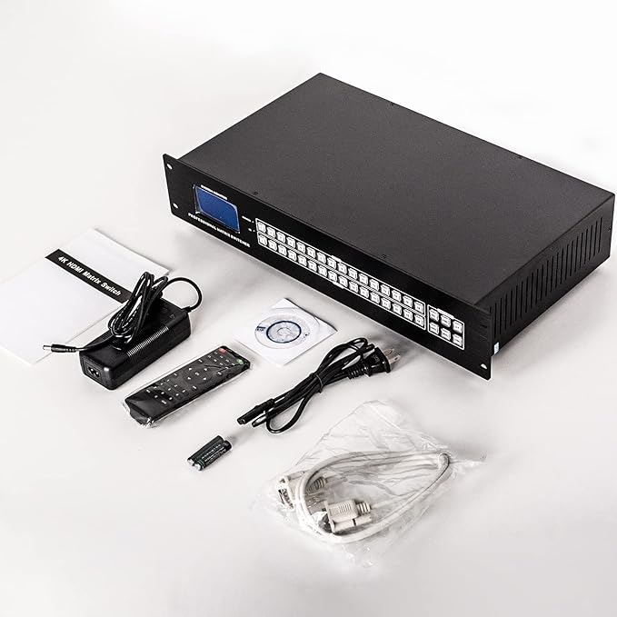 MT-VIKI Upgraded 4K HDMI Matrix Switch 16x16 Support Web GUI w/IR Remote