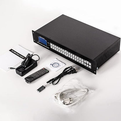 MT-VIKI Upgraded 4K HDMI Matrix Switch 16x16 Support Web GUI w/IR Remote