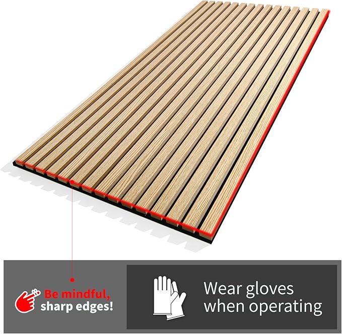 Art3d 4 Wood Slat Acoustic Panels