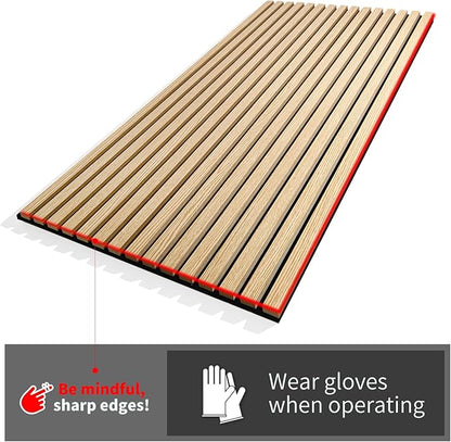 Art3d 4 Wood Slat Acoustic Panels