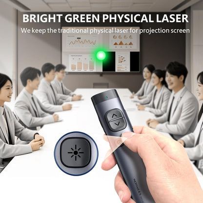 Norwii N97s TV Screen Presentation Clicker for powerpoint presentations, powerpoint clicker, Presentation Remote, Bluetooth Wireless Presenter, Digital Pointer for TV Screen Under Win/Mac