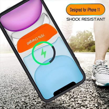 Battery Case for iPhone 11, 10000mAh High Capacity Portable Charger Case Rechargeable Smart Battery Pack Charging Case with Wireless Charging Support Carplay Compatible for iPhone 11 (6.1 inch)-Black