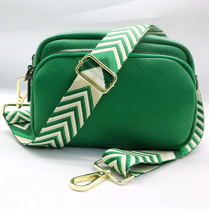 Adjustable Green Purse Strap - 1.5" Wide Handbags, Camera, Guitar, Phone & Crossbody Bag Replacement Shoulder Straps(Gold Hardware)