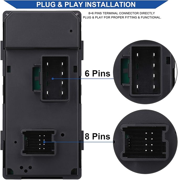 AiYiGu Driver Side Power Window Switch & 3 Pcs Passenger Window Switches